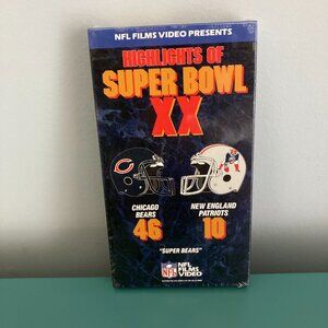 Chicag Bears Superbowl XX -  VHS NFL Films - New & Sealed